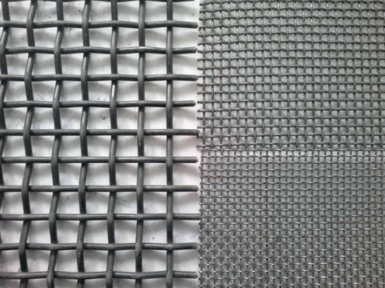 Industrial Crimped Woven Metal Mesh , Tensile Stainless Steel Mesh Screen