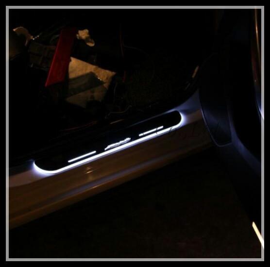 Car LED door sill plate light LED moving door scuff light for INFINITI FX35 FX37
