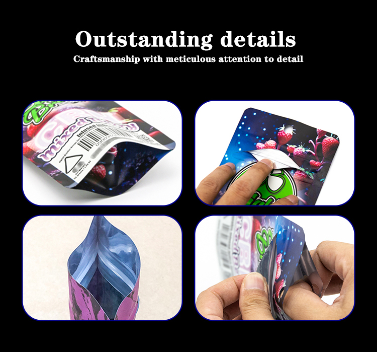 Anti-Microbial Child-Proof Zipper Bags 8-Color CMYK Printing & Palletized Shipping