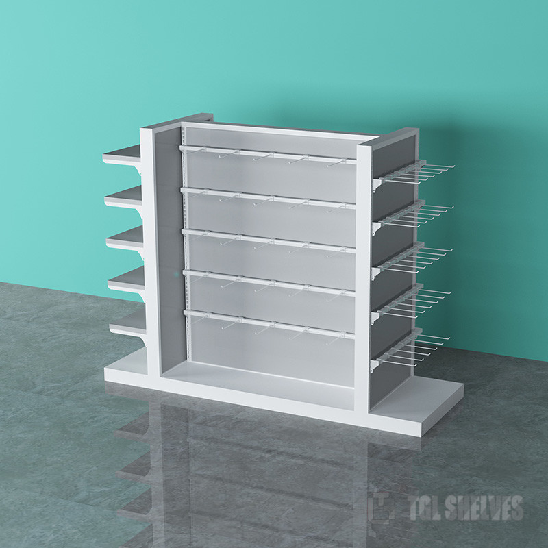 30kg Capacity Miniso Display Rack For Merchandise Display 5Layers Steel Wood Structure