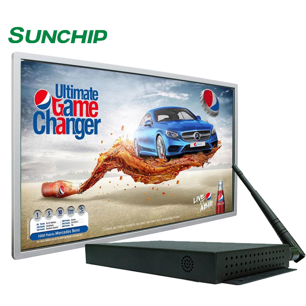LCD Advertising HD Media Player Box With Metal Material Android 9.0 Operation System