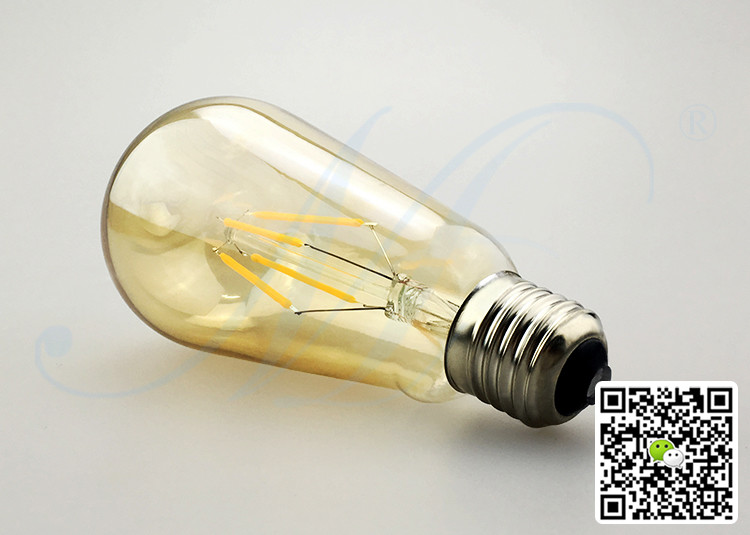 CE RoHS FCC SAA Approved High Quality ST64 Edison LED Bulb E26 E27 B22 4W AC220-240V Shop Light Warm White Cold White