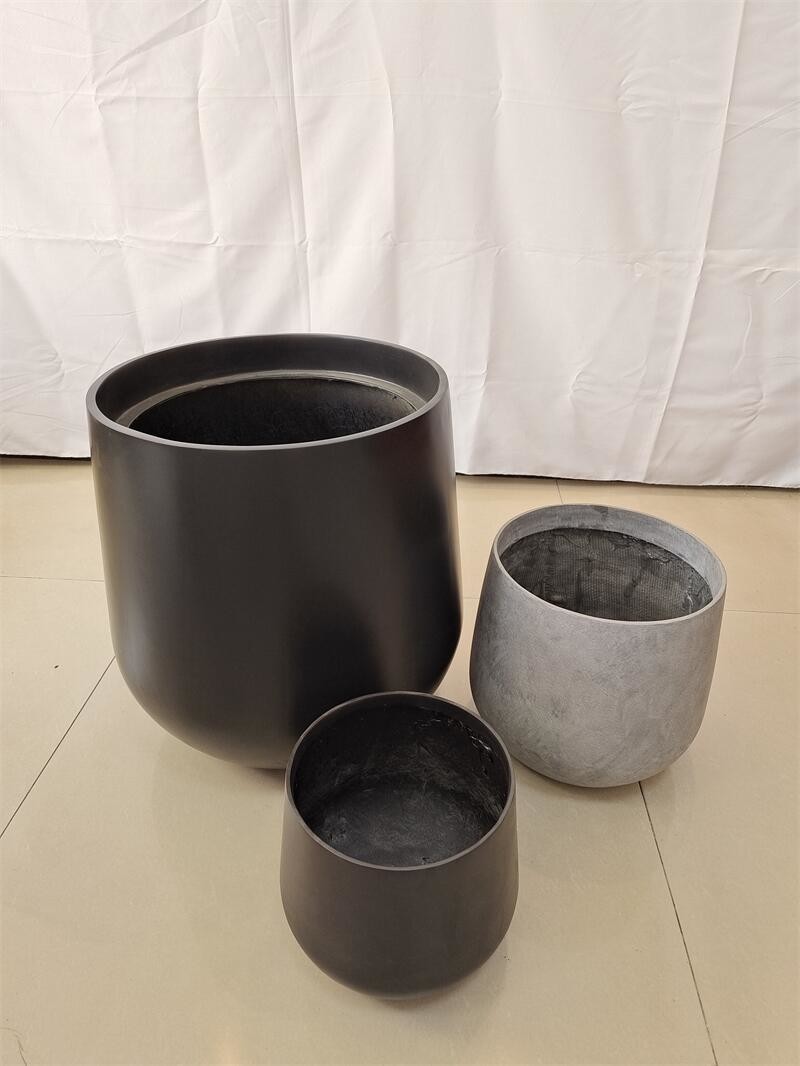 Strong Fiberglass Flower Pots Light Weight GRP Planter Box For Outdoor Indoor Decor