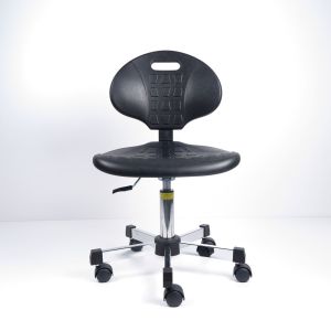 China Black Polyurethane Foam Static Office Chair Ergonomic Mushroom Glides Surface on sale