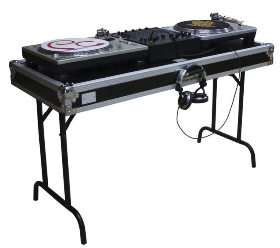 LED Universal Foldable DJ Table With Locking Pins 36" Wide