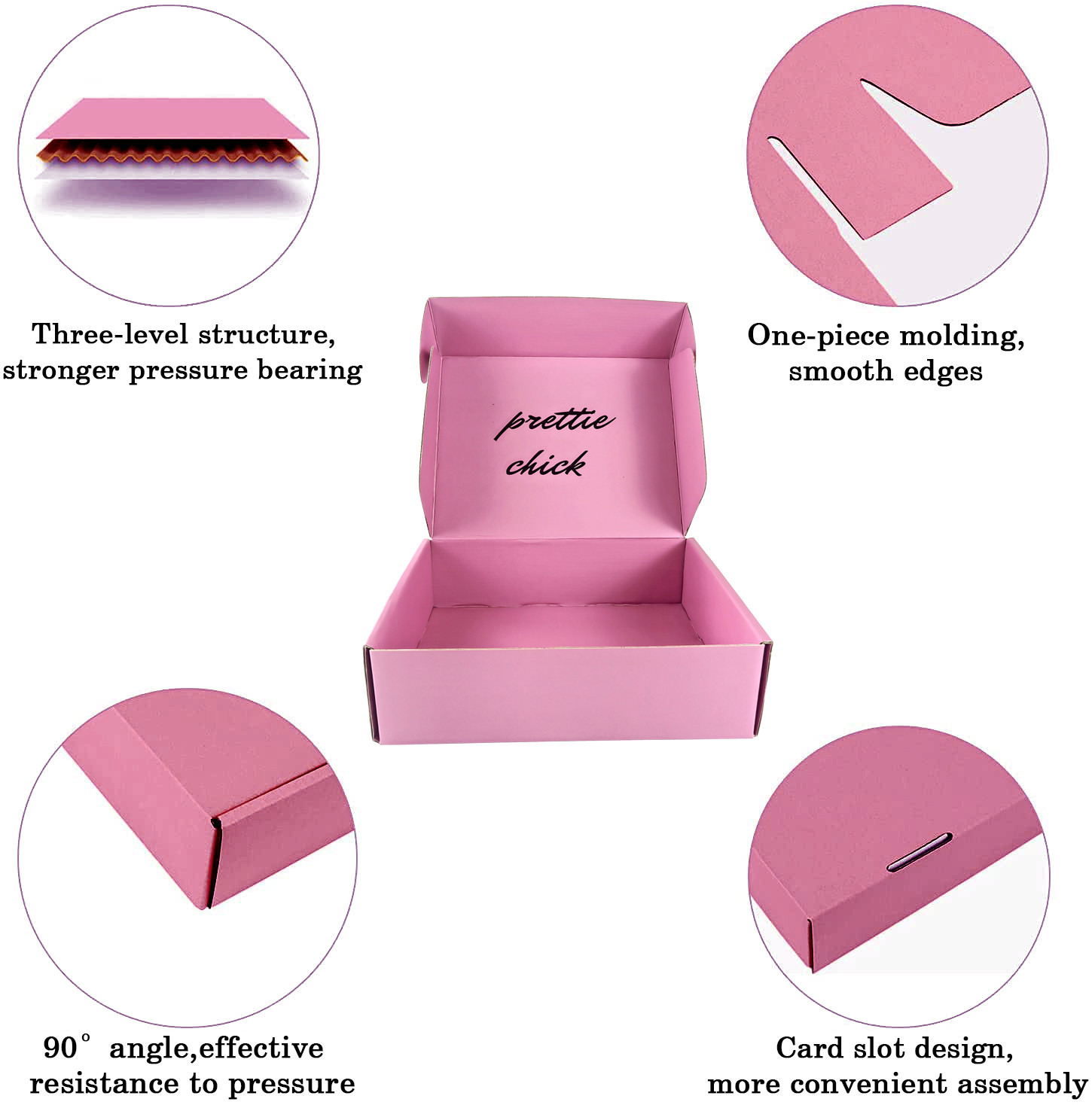 Folding Custom Small Cardboard Corrugated Boxes For Shipping On Line