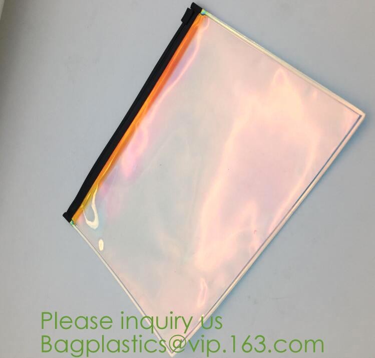 holographic pvc bags, holographic packs, holographic pouch bags, holographic metialized cosmetic make up, holographic PU
