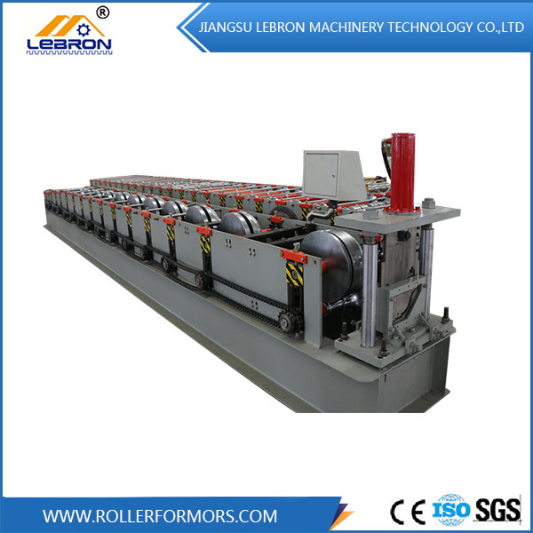  Drainage Gutter Roll Forming Machine , 4KW Automatic Gutter Cutting Machine Manufactures