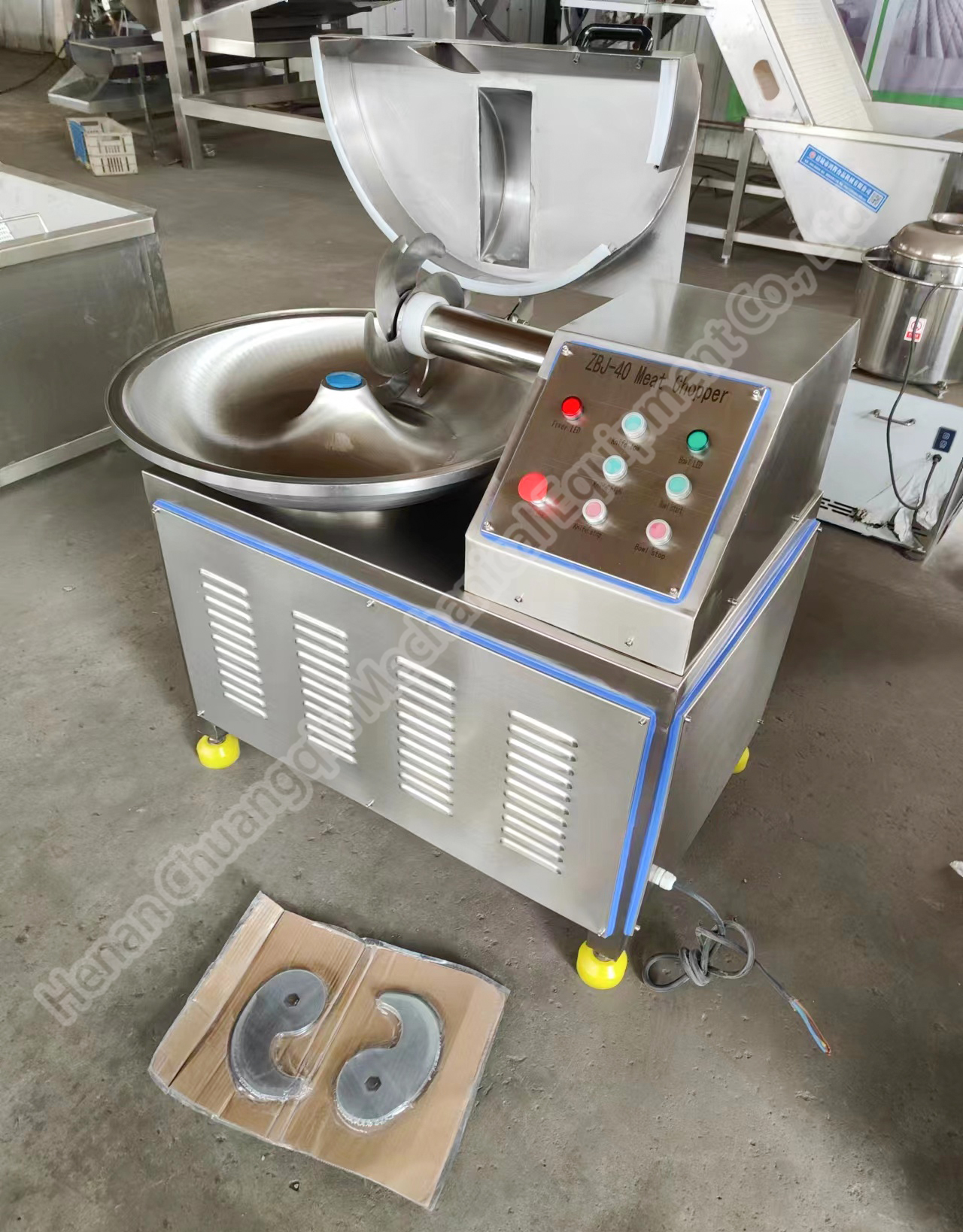 Stainless Steel Commercial Bowl Chopper Machine Meat / Industrial Bowl Cutter 30kg/Batch