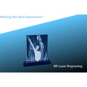 3D laser CRYSTAL/crystal photo frame/laser engraving photo frame/photo frame