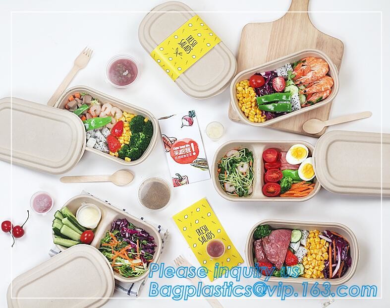 Meal Prep Containers Free Sample Bento Lunch Box Biodegradable Food Container Plastic Wheat Straw Lunch Box bagplastics