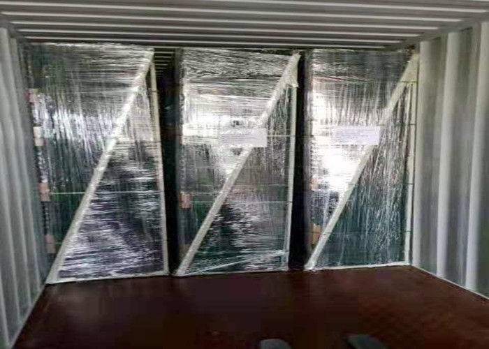 Economical 3D Folded V Shape Welded Wire Mesh Fence Panels With 55x200mm Mesh