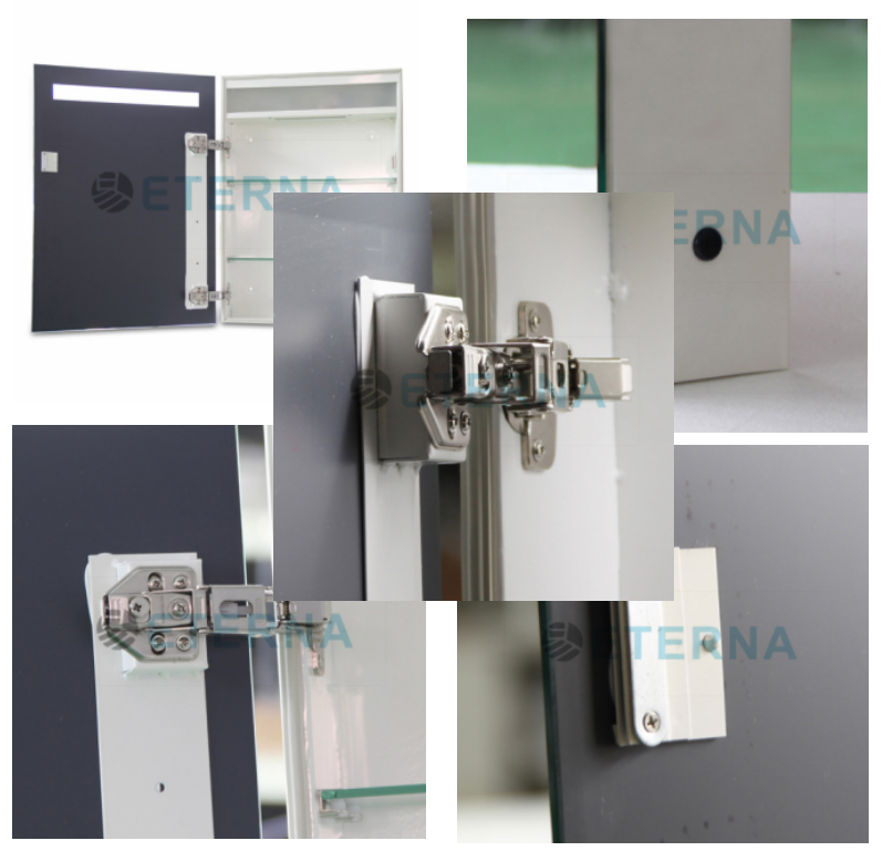 Hotels Illuminated LED Lighted Mirror Cabinet high Visibility With Defogger