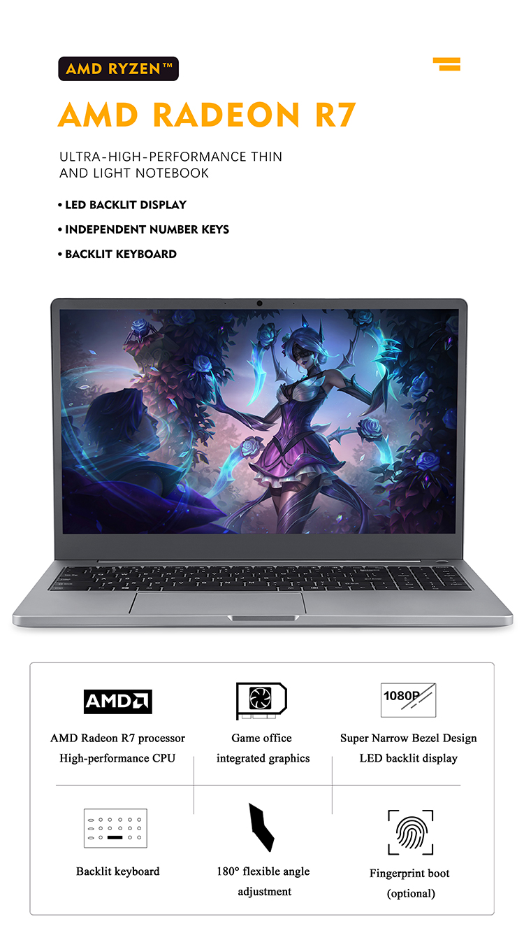 Quad Core FHD 15.6 Inch IPS LCD Laptop With Apollo Lake 3350/3450 Hard Disk Deals