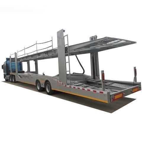 CIMC hot sale made of iron 9 car vehicle capacity Double Level 2 axle car
