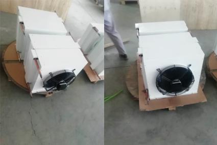 Process Hydrophilic Aluminum V Type Fin Dry Air Cooler Sustem