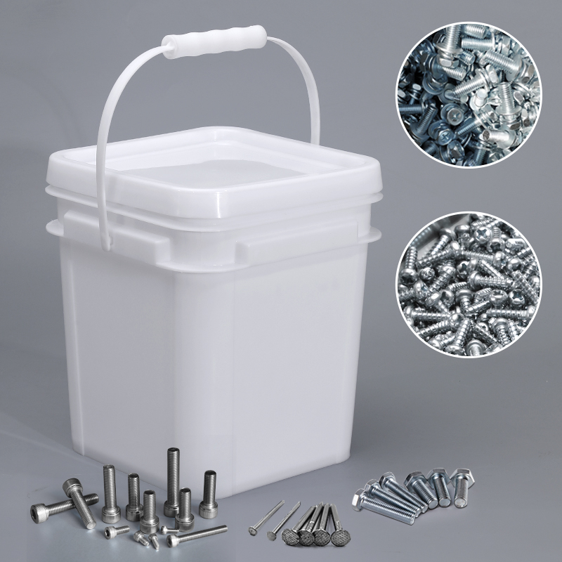 High Quantity 5L 9L 12L 18L 20L Rectangular Square Plastic Bucket For Hardware Accessories