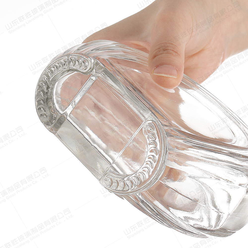Clear Amber Boston Round Glass Bottle for Liquid Medicine 500ml Base Material Glass BRANDY