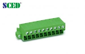 China 10A Panel Mount Pluggable Terminal Block Withstanding Voltage 3000V AC / Minute on sale