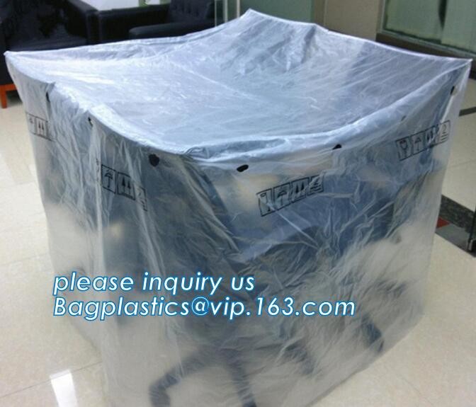 Square Bottom 4mil Clear Pallet Cover, square bottom bag on roll pallet cover bag, Polyester Pallet Cover Bags, Pallet T