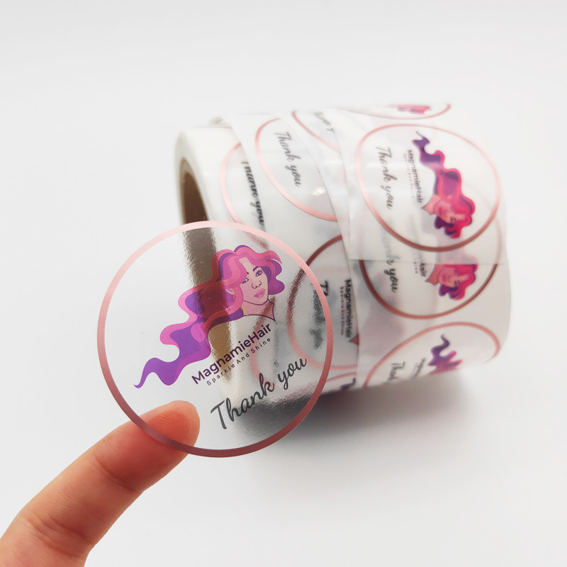 PMS Vinyl Self Adhesive Sticker Labels With Spot UV Printing