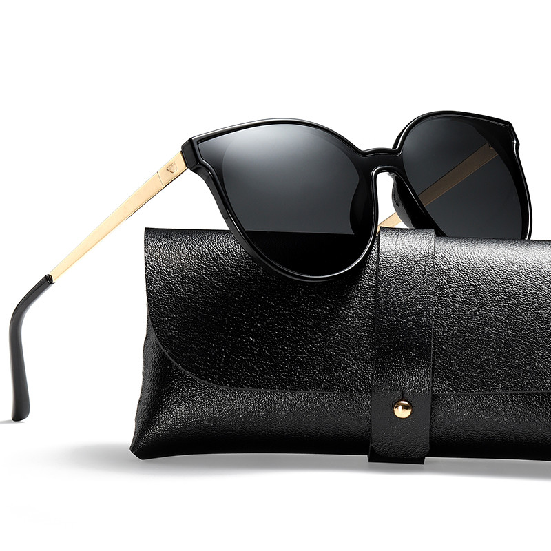 Unisex Metal UV400 Vintage Sun Shades Girls 150MM Retro Cateye Sunglasses Women