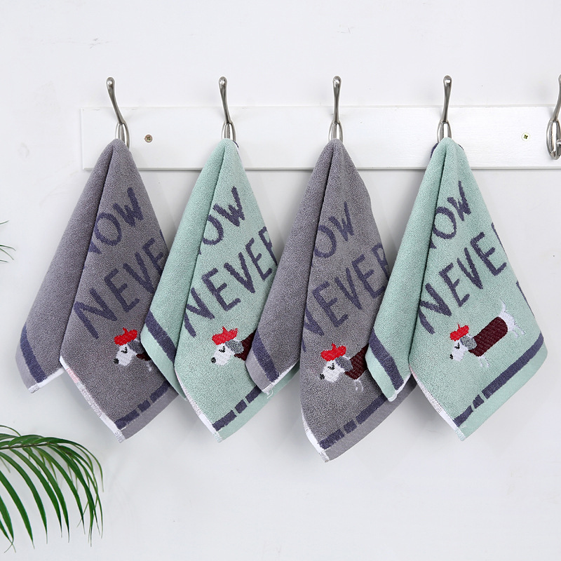 Custom Logo Children's Cotton Towel for Household Wiping Hands in Kindergarten