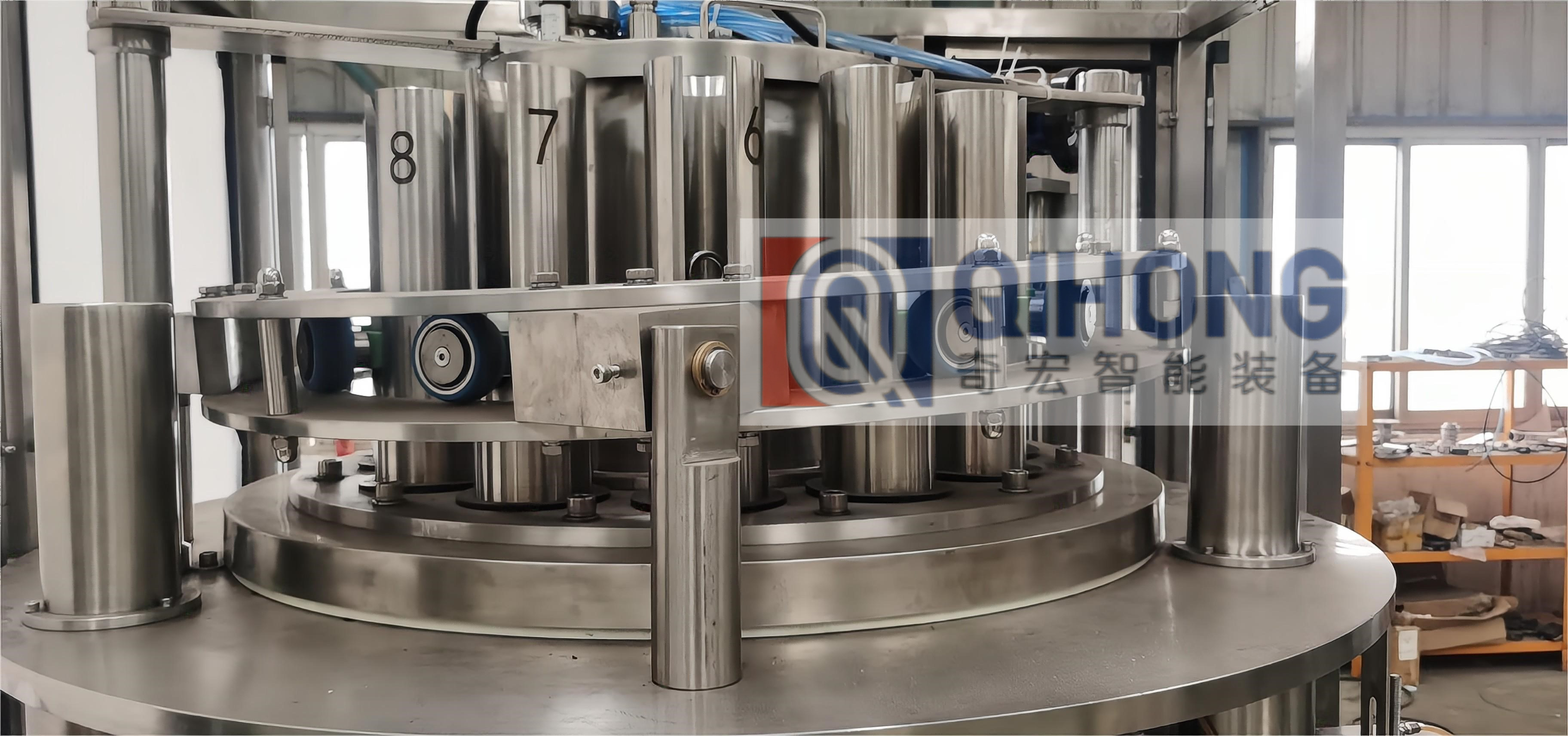 6 Heads Fully Automatic Can Filling Machine Simple Operation For Thick Sauce