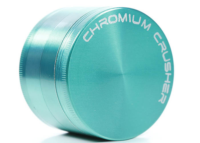 Chromium Zinc Alloy Metal Grinder Weed Flat Plate Smoke Mill / Crusher 40 50 55 63 75mm