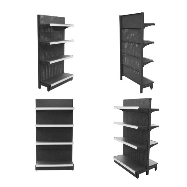 Customized Steel Gondola Display Rack Supermarket Grocery Shop Retail Display