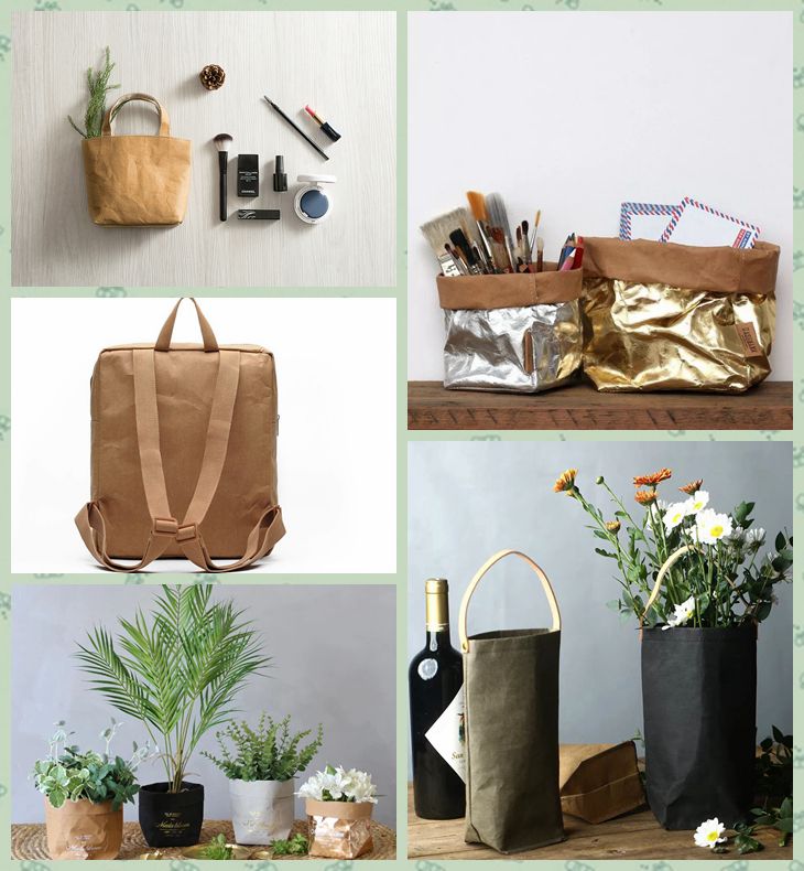 Color customized and stable Washable kraft paper for bag making
