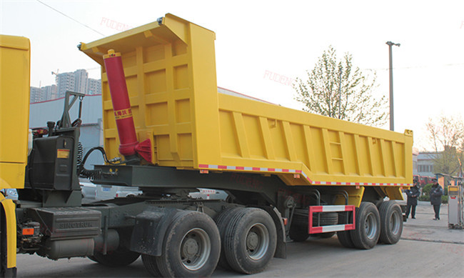 2 / 3 / 4 Axle Dump Trailer 20 - 80T , Energy Saving Steel Dump Trailers