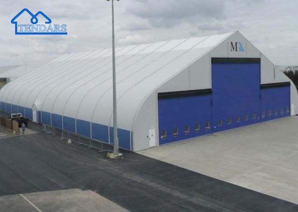 Industrial PVC Cover Outdoor Curve Tents Aluminum Frame Strong Structure For
