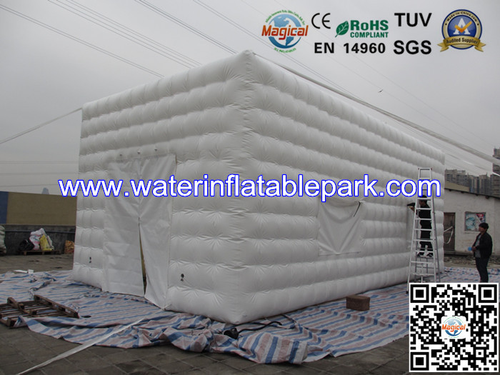 Popular Folding Giant Inflatable Cube Tent Building , Inflatable Structure