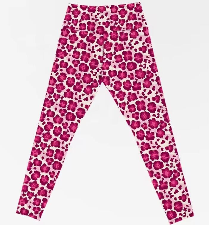 Women Buttery High Waist Leopard Custom Printed Leggings Slimming