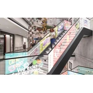 160x38 See Thru LED Display Practical Multiscene Transparent