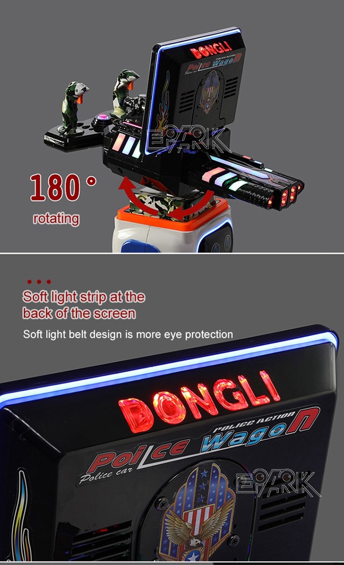 Amusement Park Coin Operated Arcade Game Robot Child Shooting Gun Game Machine