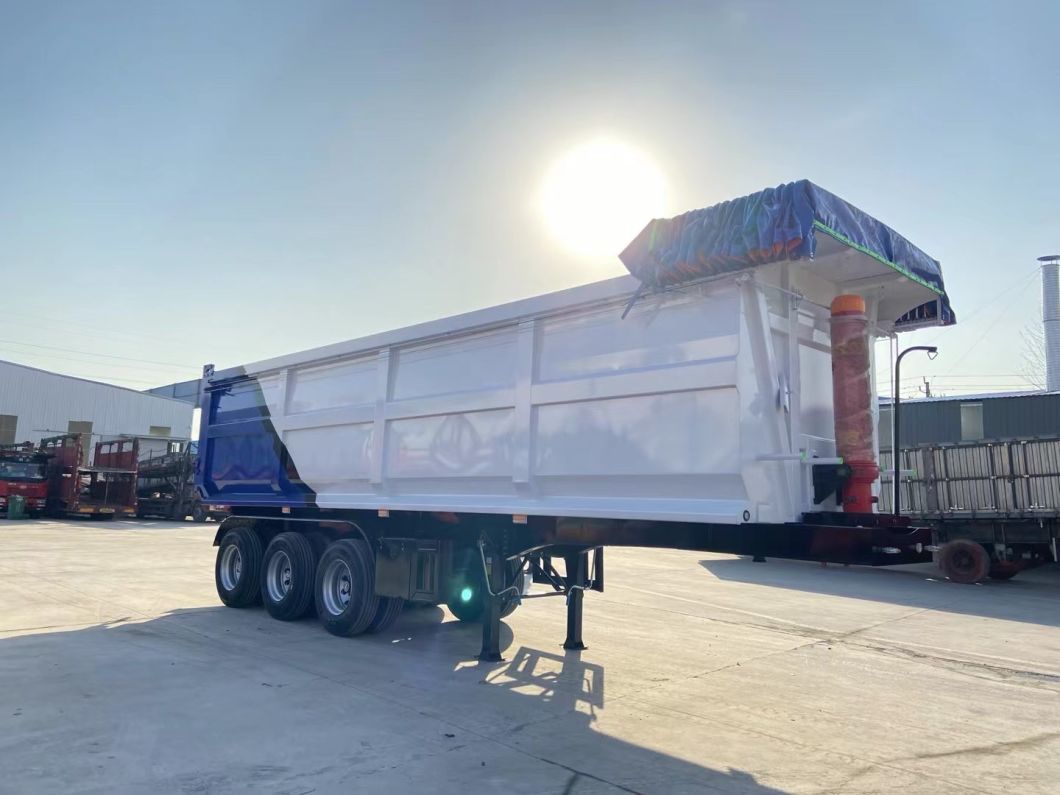 Best Price High Quality U Shape Hydraulic Cylinder Rear Dump Trailer