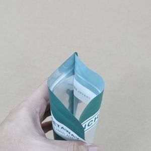 Custom Plastic Compound Bags Widen Bottom with Transparent Window In Front