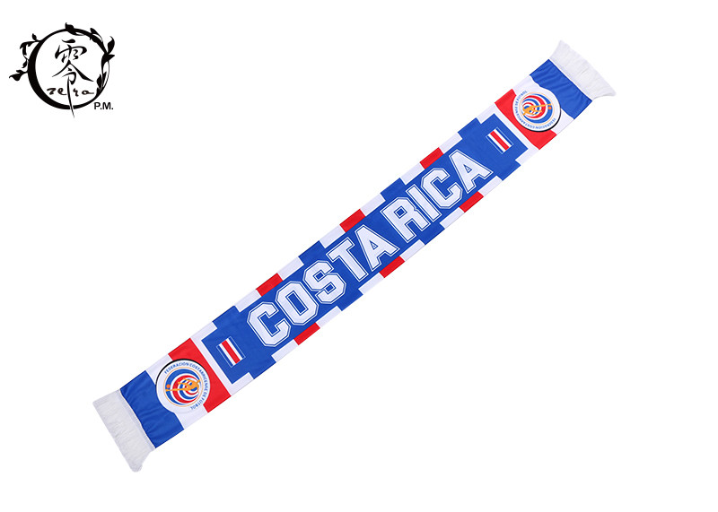 Costa Rica Custom Soccer Scarves , Netherlands Football World Cup Scarf