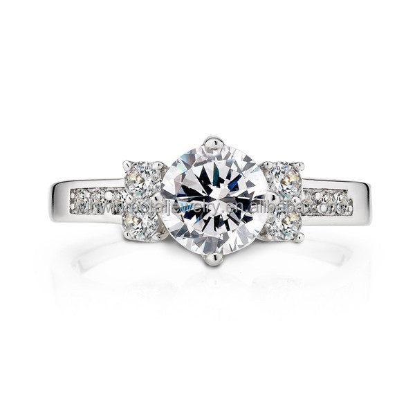 Round Cut CZ Eternity 925 Sterling Silver Wedding Band for Women Gifts