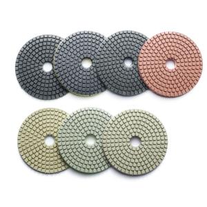  100mm Resin Bond Wet Diamond Polishing Pad for Granite Marble Quartz Stone 7 Pieces Set Manufactures