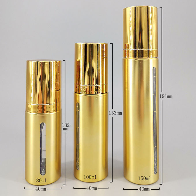 Gold Plated Surface 20mm 2.7oz Makeup Spray Bottle