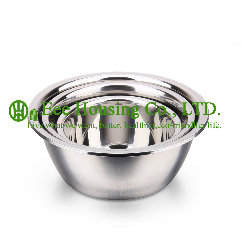 Stainless Steel cooking cookware kitchen set factory price 3 pieces seasoning bowl Storage Food,Stir Food Kitchen