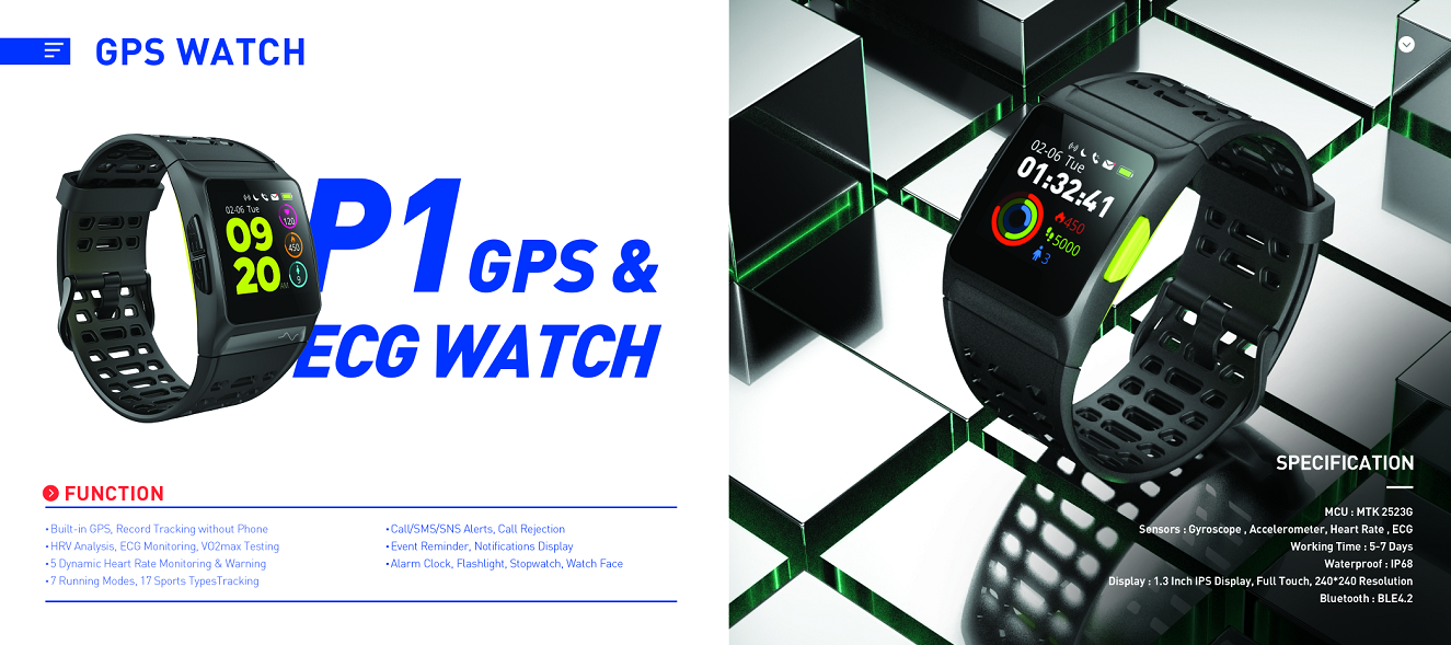 Sleep Monitor 240*240 GPS Smart Bracelet
