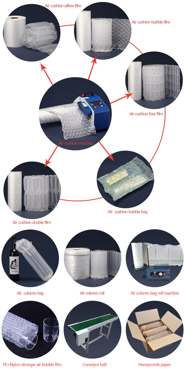 Inflatable air bag laptop pack