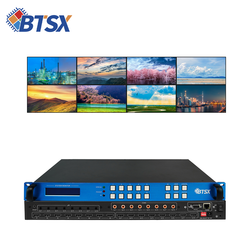 China TCP/IP Control Video Wall Processor with 8 Input Ports and Professional Display on sale