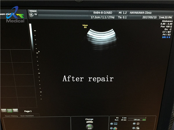 GE RAB4 8 D Ultrasound Probe Repair Crystal Replacement