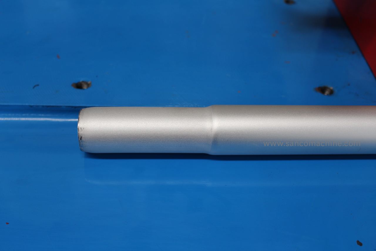 Tube pipe diameter end reducing expanding flaring shrinking former crimping necking forming machine