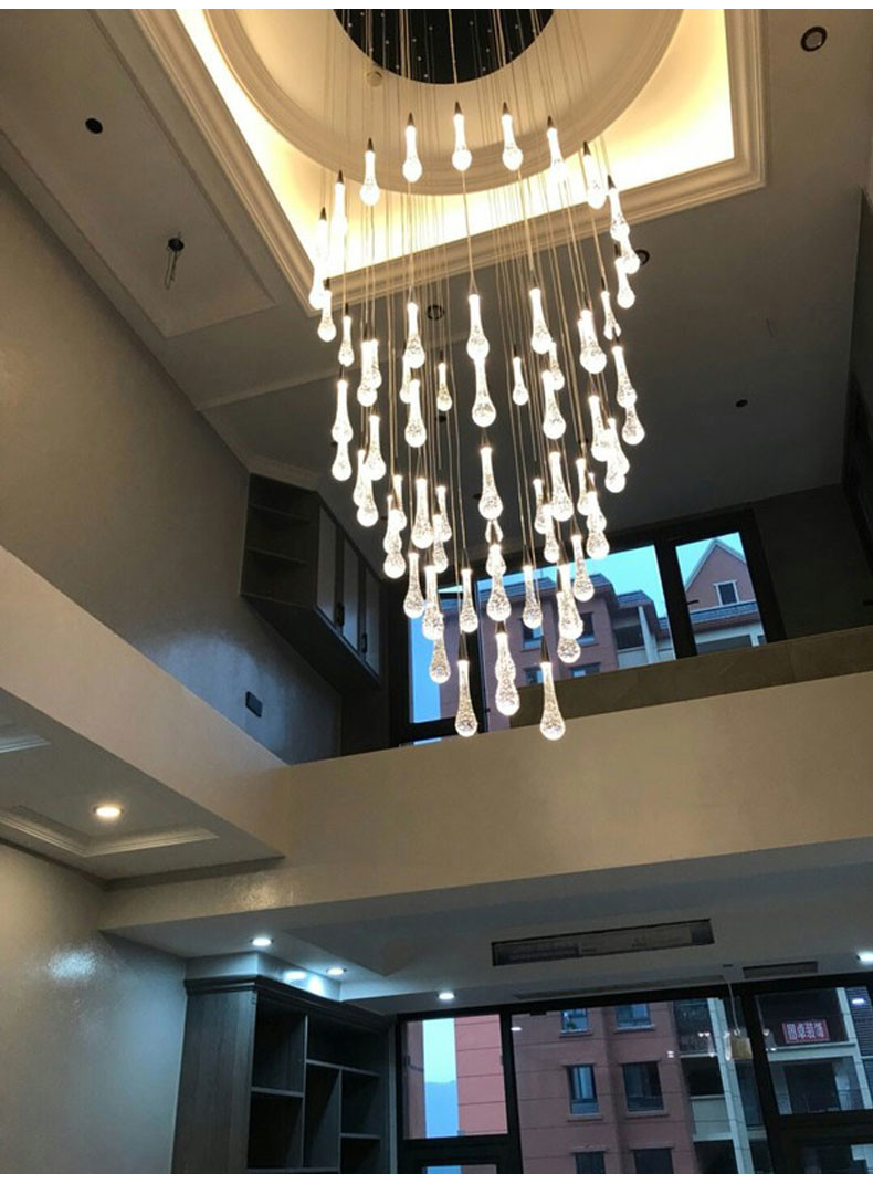 Modern led chandelier living room dining room staircase interior lighting(WH-NC-115)
